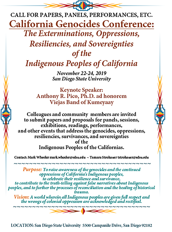 cfp california genocides conf